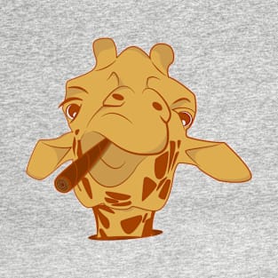 giraffe with a cigarette T-Shirt